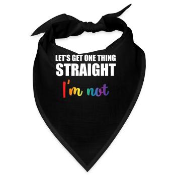 Gay - Homosexuell - Gay Pride - Geschenk - Pride - Bandana - Schwarz - Vorne