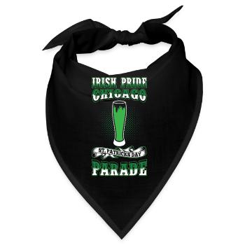 Parade-Bier des irischen Stolz-Chicagos St. Patricks Tages - Bandana - Schwarz - Vorne