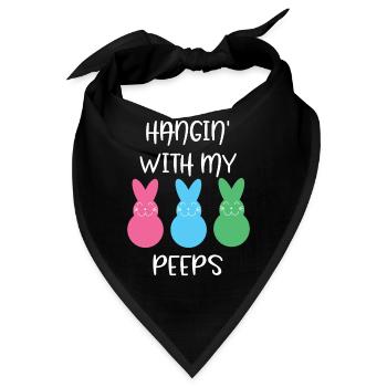 Ostern - Osterhase - Osterfest - Geschenke - Bandana - Schwarz - Vorne