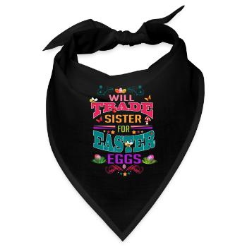 Ostern für Schwester - Bandana - Schwarz - Vorne