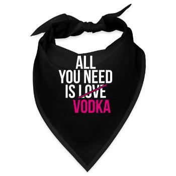 Vodka, Wodka, - Bandana - Schwarz - Vorne