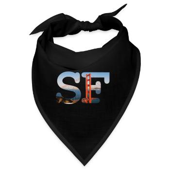 San Francisco - Bandana - Schwarz - Vorne