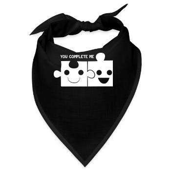 Jigsaw Puzzle - Puzzlen - Partnerlook - Bandana - Schwarz - Vorne