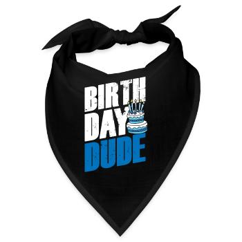 Birthday Geschenk Idee Spaß Typ Geburtstag - Bandana - Schwarz - Vorne
