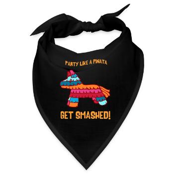 Pinata - Party - Feiern - Bandana - Schwarz - Vorne