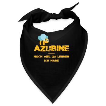 Azubiene Azubine Geschenkidee T-Shirt - Bandana - Schwarz - Vorne