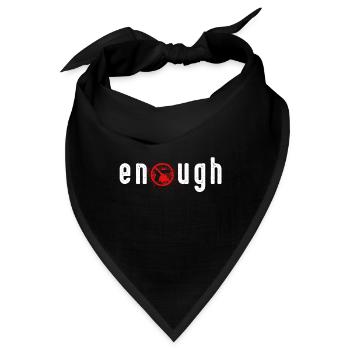 Enough Gun Violence Shirt - Bandana - Schwarz - Vorne