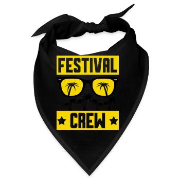 Festival Crew - Bandana - Schwarz - Vorne