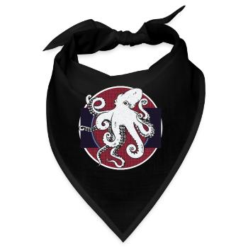Freundlicher Octopus - Bandana - Schwarz - Vorne