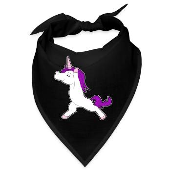 Einhorn Tussi stolz eingebildet Geschenk Idee - Bandana - Schwarz - Vorne