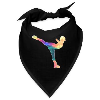 Eiskunstläuferin / Eiskunstläufer / Eiskunstlauf - Bandana - Schwarz - Vorne