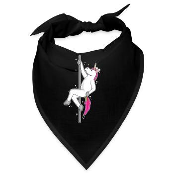 Funny Unicorn Haloween Pole Dancing - Bandana - Schwarz - Vorne