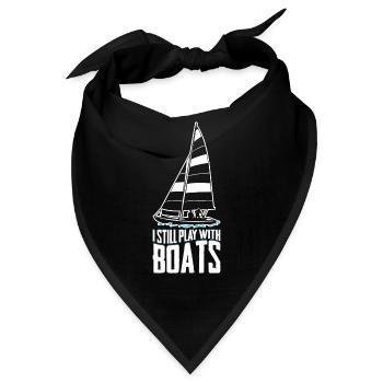 Ich spiele immer noch mit dem Boot Geschenk - Bandana - Schwarz - Vorne