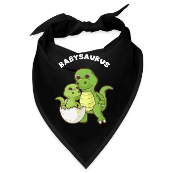 Babysaurus - Funny Family passendes Geschenk - Bandana - Schwarz - Vorne