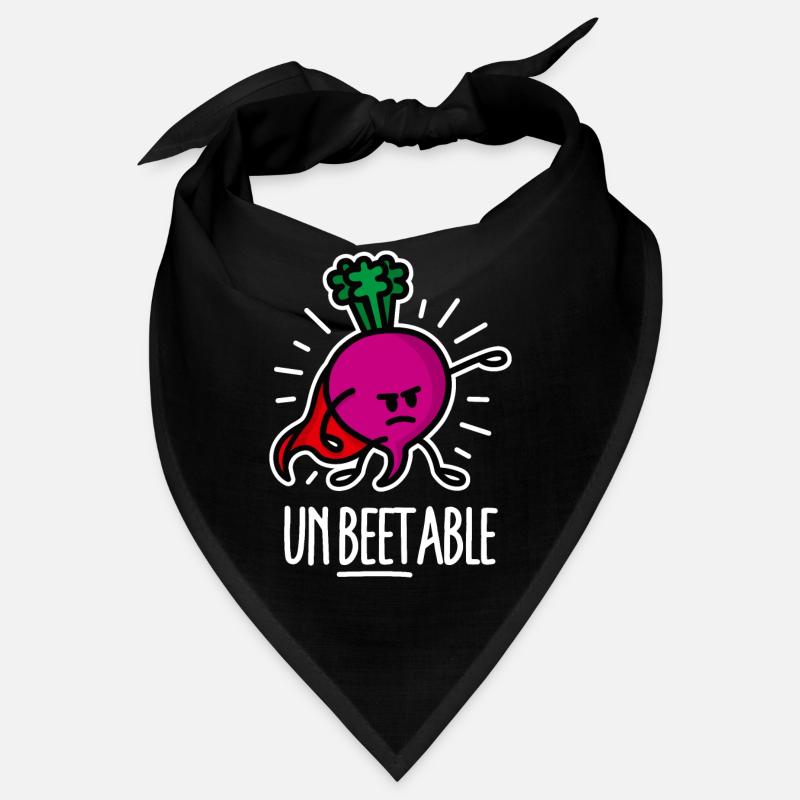 Unbeetable / unbeatable beetroot beet on dark Bandana