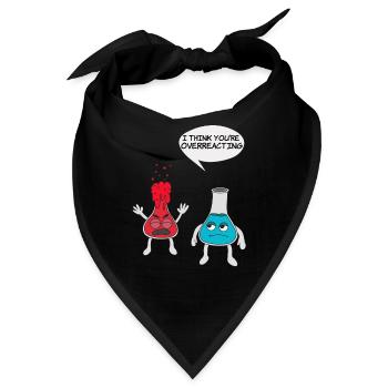 Wissenschaftliches Experiment T-Shirt - Bandana - Schwarz - Vorne