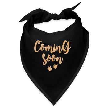 Coming Soon/Schwangerschaft - Bandana - Schwarz - Vorne