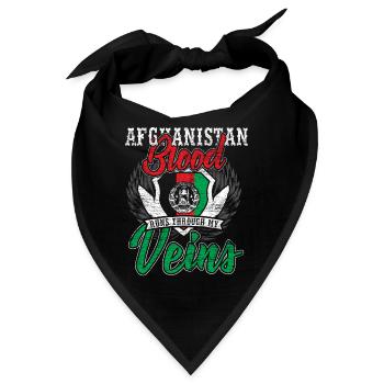 Afghanistan Kabul Persien Muslim Arabien - Bandana - Schwarz - Vorne