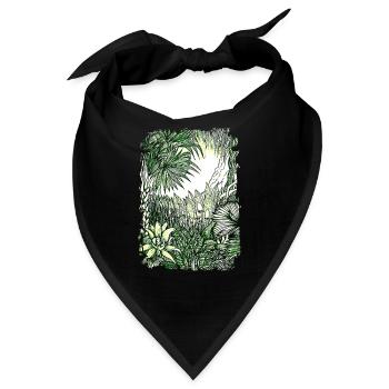 Dschungel Regenwald Naturschutz Amazonas Natur - Bandana - Schwarz - Vorne