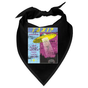 Alien Taxi? Lustiger Entführer aus dem All - Bandana - Schwarz - Vorne