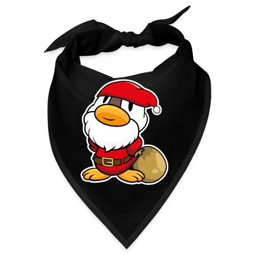 Lustige kleine Ente als Weihnachtsmann - Bandana