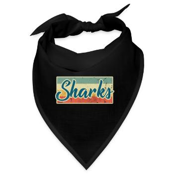 Haifisch - Bandana - Schwarz - Vorne
