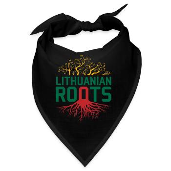 Litauen - Bandana - Schwarz - Vorne