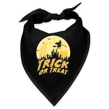 Süßes oder Saures Halloween Kostüm - Bandana - Schwarz - Vorne