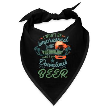 Lustiges Bier Männer Bierfest Grillparty Geschenk - Bandana - Schwarz - Vorne