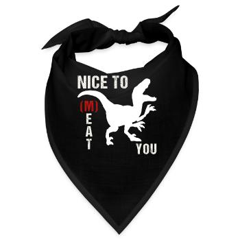 schön dich zu essen raptor - Bandana - Schwarz - Vorne