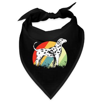 Dalmatiner - Bandana - Schwarz - Vorne