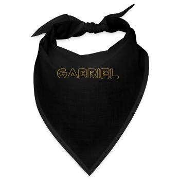 GABRIEL PRENOM SOUVENIR - Bandana - Schwarz - Vorne