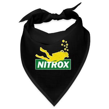 Nitroxtauchen Taucher Buddy Sport Geschenk - Bandana - Schwarz - Vorne