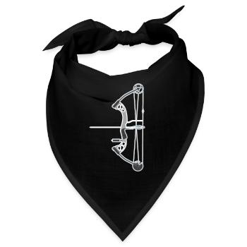 Bogenschießen Compoundbogen - Bandana - Schwarz - Vorne