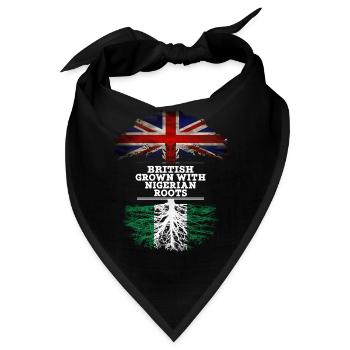 Briten gewachsen mit nigerianischen Wurzeln - Bandana - Schwarz - Vorne