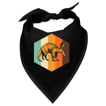 Ameisenbär - Bandana - Schwarz - Vorne