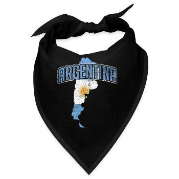Argentinien Land - Bandana - Schwarz - Vorne