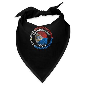Sint Maarten ist in meiner DNA - Bandana - Schwarz - Vorne