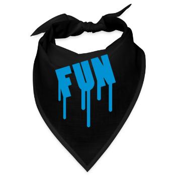 Fun - Bandana - Schwarz - Vorne