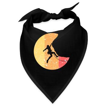 Klettern Bergsteigen Gipfel - Bandana - Schwarz - Vorne