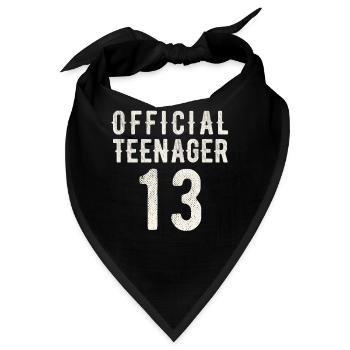 Endlich 13 - Offiziell Teenager Dreizehn - Bandana - Schwarz - Vorne