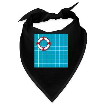 Schwimmbad - Bandana - Schwarz - Vorne