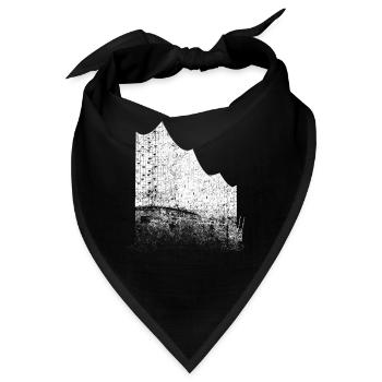 Hamburg Elbphilharmonie Hamburger Hafen Fan Stadt - Bandana - Schwarz - Vorne