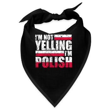 Polen Polish Poland Polin Heimatland Vaterland - Bandana - Schwarz - Vorne