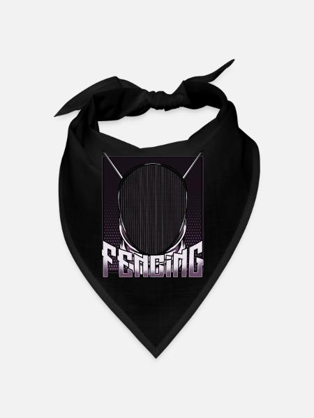 Fechten Fechtsport En Garde Sportfechten Geschenk - Bandana - Schwarz