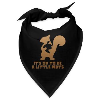 Eichhörnchen - Bandana - Schwarz - Vorne