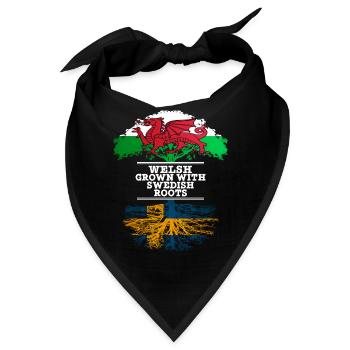 Walisisch mit schwedischen Wurzeln gewachsen - Bandana - Schwarz - Vorne
