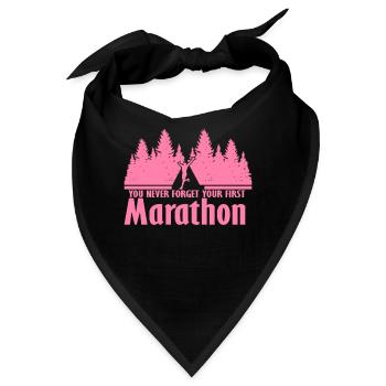 Marathonläuferin Marathon Joggen Marathons Laufen - Bandana - Schwarz - Vorne