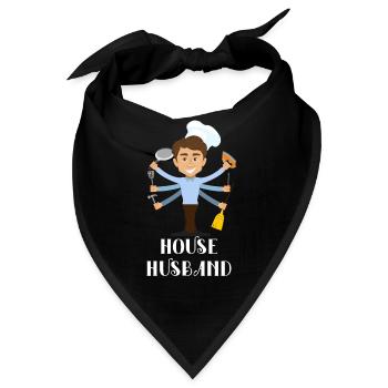 Hausmann Haushalt Ehemann - Bandana - Schwarz - Vorne