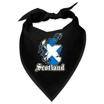 Schottland Wappen - Bandana - Schwarz - Vorne